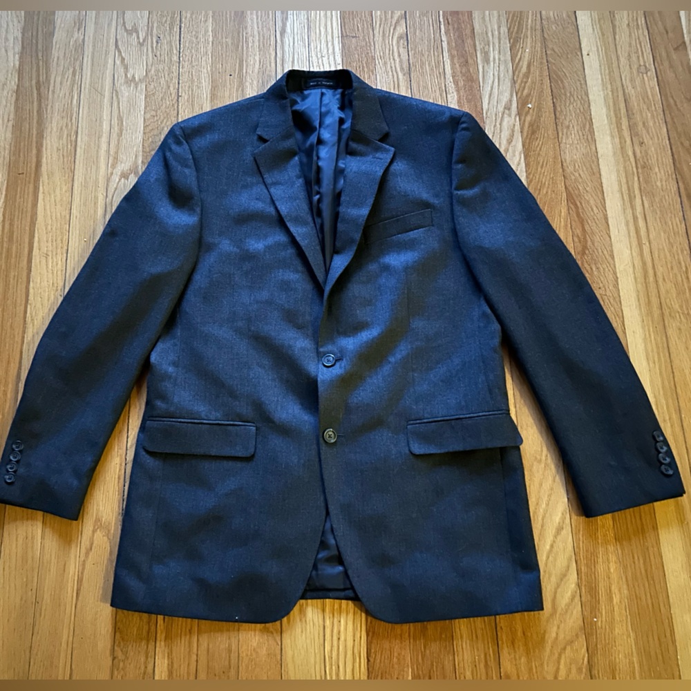 Chaps Dark Gray/Charcoal Men's Blazer - 42L